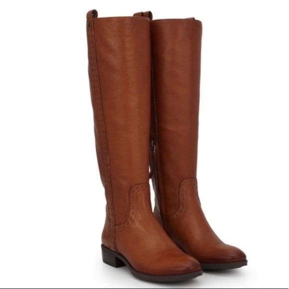 Sam Edelman Shoes - NEW Sam Edelman Prina BROWN STUDDED RIDING BOOTS